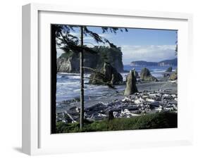Ruby Beach, Olympic National Park, Washington, USA-William Sutton-Framed Premium Photographic Print