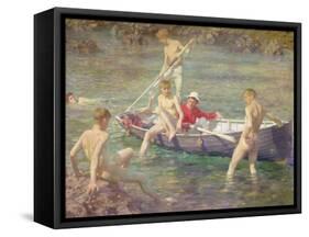 Ruby, Gold and Malachite, 1902-Henry Scott Tuke-Framed Stretched Canvas