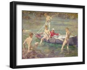 Ruby, Gold and Malachite, 1902-Henry Scott Tuke-Framed Giclee Print