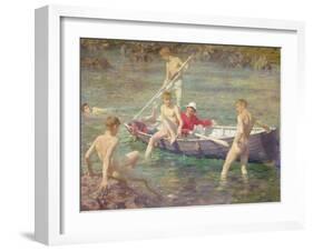 Ruby, Gold and Malachite, 1902-Henry Scott Tuke-Framed Giclee Print