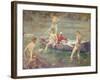 Ruby, Gold and Malachite, 1902-Henry Scott Tuke-Framed Giclee Print