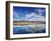 Ruby Mountains and Slough along Franklin Lake, UX Ranch, Great Basin, Nevada, USA-Scott T. Smith-Framed Premium Photographic Print