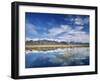 Ruby Mountains and Slough along Franklin Lake, UX Ranch, Great Basin, Nevada, USA-Scott T. Smith-Framed Photographic Print