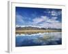 Ruby Mountains and Slough along Franklin Lake, UX Ranch, Great Basin, Nevada, USA-Scott T. Smith-Framed Photographic Print