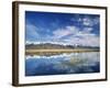 Ruby Mountains and Slough along Franklin Lake, UX Ranch, Great Basin, Nevada, USA-Scott T. Smith-Framed Photographic Print