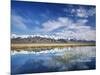 Ruby Mountains and Slough along Franklin Lake, UX Ranch, Great Basin, Nevada, USA-Scott T. Smith-Mounted Photographic Print