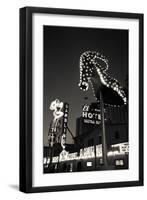 Ruby Slipper Neon Sign Lit Up at Dusk, Fremont Street, Las Vegas, Nevada, USA-null-Framed Photographic Print