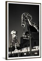 Ruby Slipper Neon Sign Lit Up at Dusk, Fremont Street, Las Vegas, Nevada, USA-null-Framed Premium Photographic Print