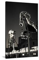 Ruby Slipper Neon Sign Lit Up at Dusk, Fremont Street, Las Vegas, Nevada, USA-null-Stretched Canvas