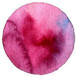 Abstract Circle Watercolor Painted Background-Rudchenko Liliia-Framed Art Print