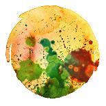 Abstract Circle Watercolor Painted Background-Rudchenko Liliia-Art Print