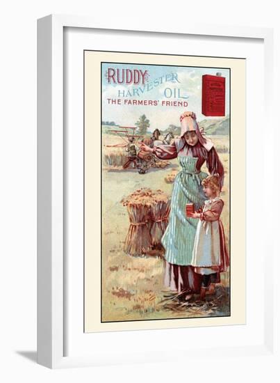 Ruddy Harvester Oil-null-Framed Art Print