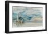 Rudesheim, View of the Binger Loch, 1817-J M W Turner-Framed Giclee Print