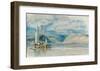 Rudesheim, View of the Binger Loch, 1817-J M W Turner-Framed Giclee Print