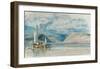 Rudesheim, View of the Binger Loch, 1817-J M W Turner-Framed Giclee Print