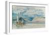 Rudesheim, View of the Binger Loch, 1817-J M W Turner-Framed Giclee Print