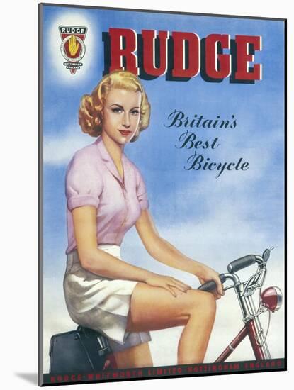 Rudge's Cycles Poster-null-Mounted Art Print