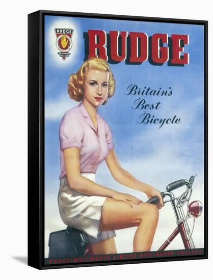 Rudge's Cycles Poster-null-Framed Stretched Canvas