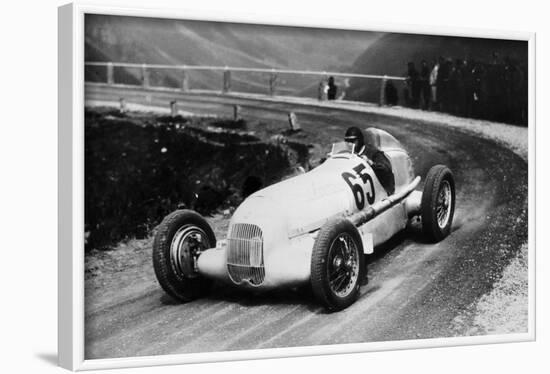 Rudolf Caracciola Driving Mercedes-Benz W25 Grand Prix Car, C1934-C1935-null-Framed Photographic Print