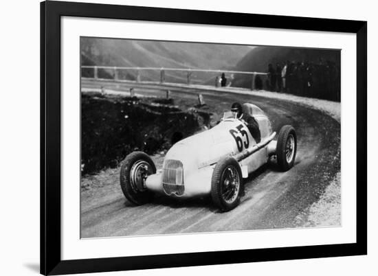 Rudolf Caracciola Driving Mercedes-Benz W25 Grand Prix Car, C1934-C1935-null-Framed Photographic Print