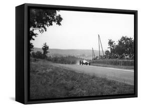 Rudolf Caracciola in His Mercedes, French Grand Prix, Rheims, 1938-null-Framed Stretched Canvas