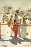 A Peep at the Train, India, 1892-Rudolf Der G. Swoboda-Framed Stretched Canvas