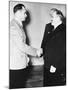 Rudolf Hess (Left) Greeted Russian Premier Vyacheslav Molotov in Berlin on Nov. 12, 1940-null-Mounted Photo