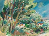 Sanary-Sur-Mer, Provence, 1924 (Oil on Canvas Laid down on Panel)-Rudolf Levy-Giclee Print