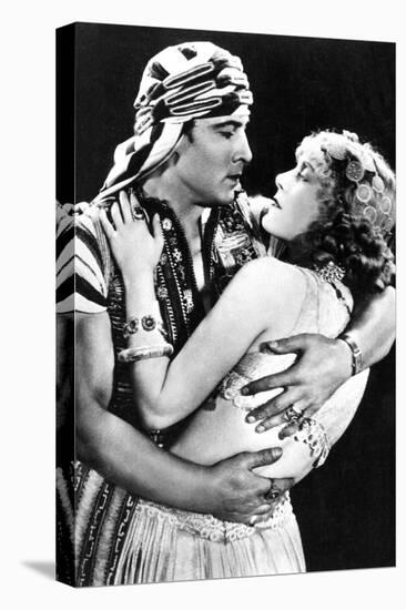 Rudolf Valentino as Ahmed and Vilma Banky as Yasmin in 'son of the Sheik' 1926, C.1930 (B/W Photo)-American Photographer-Stretched Canvas