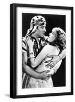 Rudolf Valentino as Ahmed and Vilma Banky as Yasmin in 'son of the Sheik' 1926, C.1930 (B/W Photo)-American Photographer-Framed Giclee Print