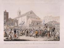 Election in Covent Garden, London, 1818-Rudolph Ackermann-Giclee Print