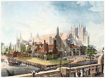 Oxford, High Street Looking West, a History of the University of Oxford, 1814-Rudolph Ackermann-Giclee Print