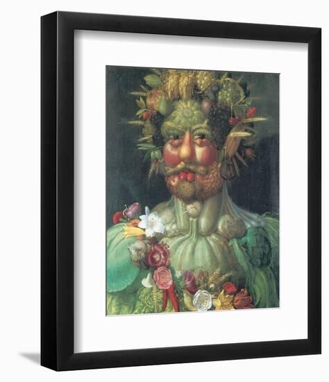 Rudolph II As Vertummus-Giuseppe Arcimboldo-Framed Premium Giclee Print