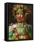 Rudolph II Of Hapbsburg Asvertumnus-Giuseppe Arcimboldo-Framed Stretched Canvas