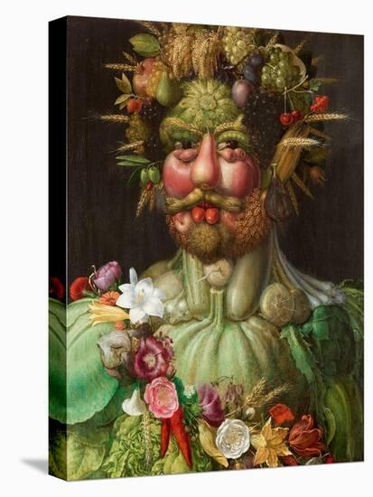 Rudolph II Of Hapbsburg Asvertumnus-Giuseppe Arcimboldo-Stretched Canvas