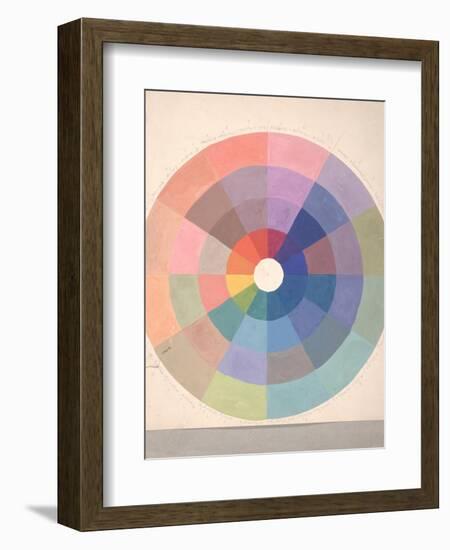 Rudolph Schaeffer, Color Wheel; Archive of American Art-null-Framed Art Print