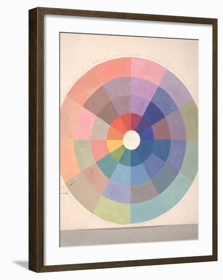 Rudolph Schaeffer, Color Wheel; Archive of American Art-null-Framed Art Print