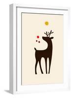Rudolph Searching for His Nose-Kubistika-Framed Giclee Print