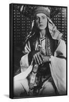 Rudolph Valentino (1895-192) in the Sheikh, 1921-null-Framed Photographic Print