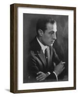 Rudolph Valentino, 1920s-null-Framed Photo