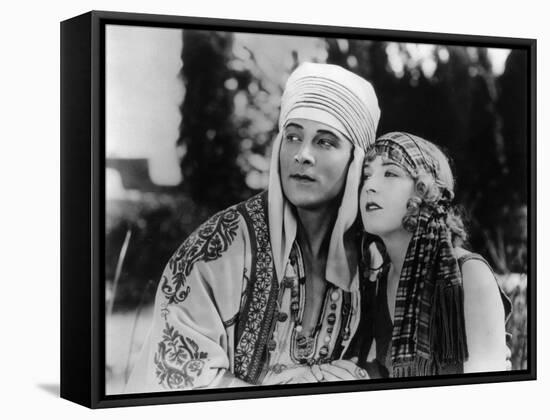 Rudolph Valentino and Vilma Bánky: The Son of The Sheik, 1926-null-Framed Stretched Canvas