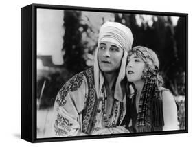 Rudolph Valentino and Vilma Bánky: The Son of The Sheik, 1926-null-Framed Stretched Canvas