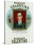 Rudolph Valentino Brand Cigar Outer Box Label-Lantern Press-Stretched Canvas