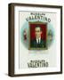 Rudolph Valentino Brand Cigar Outer Box Label-Lantern Press-Framed Art Print