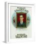 Rudolph Valentino Brand Cigar Outer Box Label-Lantern Press-Framed Art Print