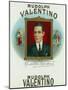 Rudolph Valentino Brand Cigar Outer Box Label-Lantern Press-Mounted Art Print