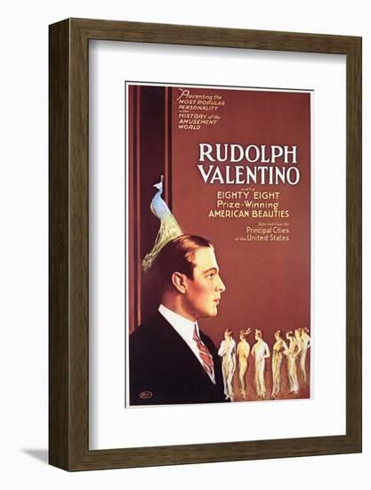 Rudolph Valentino - Movie Poster Reproduction-null-Framed Photo