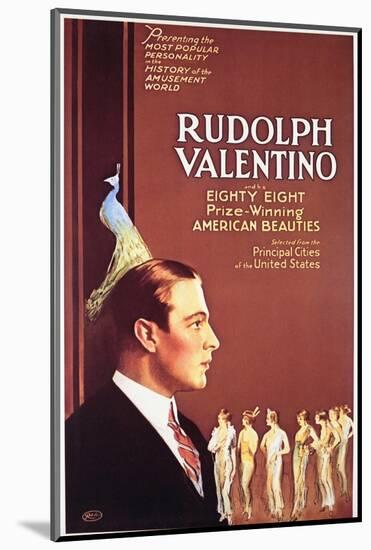 Rudolph Valentino - Movie Poster Reproduction-null-Mounted Photo