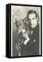 Rudolph Valentino with Dog-null-Framed Stretched Canvas