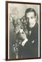 Rudolph Valentino with Dog-null-Framed Art Print